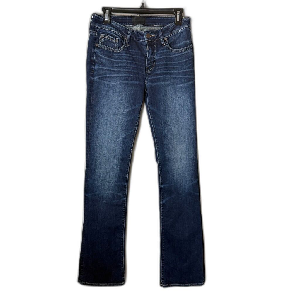 Buckle Black Fit No 53 Tailored Bootcut Jeans 28x36 Dark Wash High Rise Tall